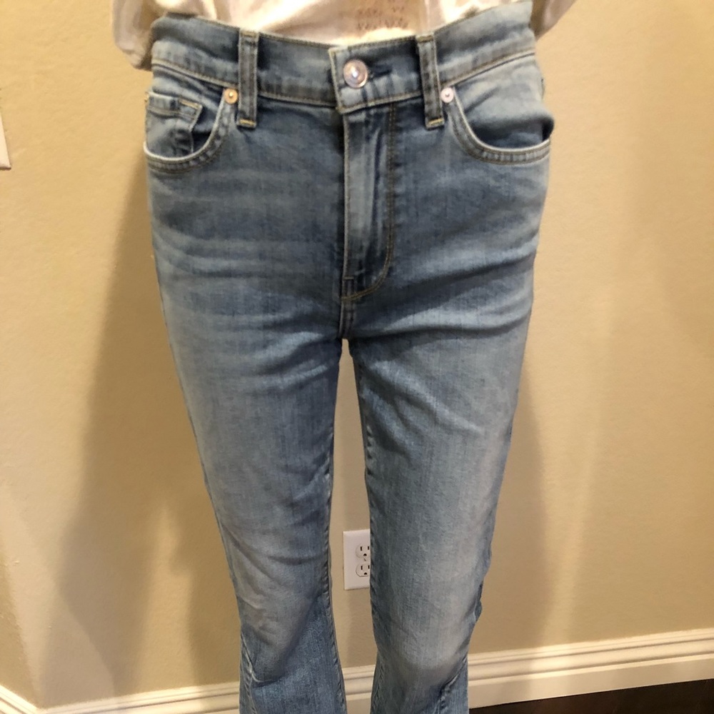 7 forallmankind light blue jeans